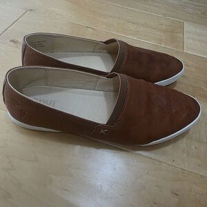 Frye Chestnut Leather Loafers